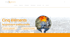 Desktop Screenshot of cinq-elements.com